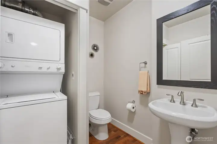 Half Bath & In-unit laundry