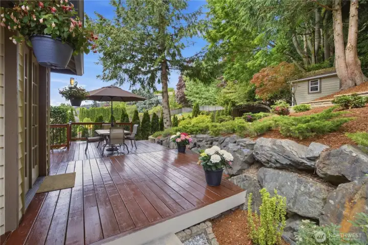 Spacious deck