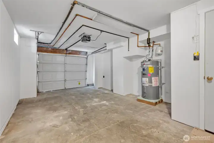 Attached garage- enter through here for easy one story living in the lower level.