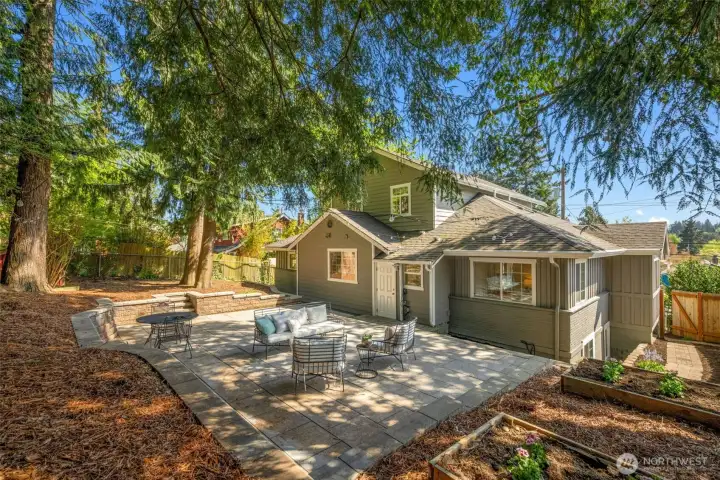 Spacious double lot.