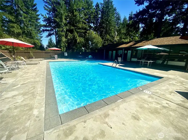 The community pool is close and super rad!