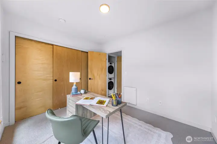 Spacious second bedroom with huge closet