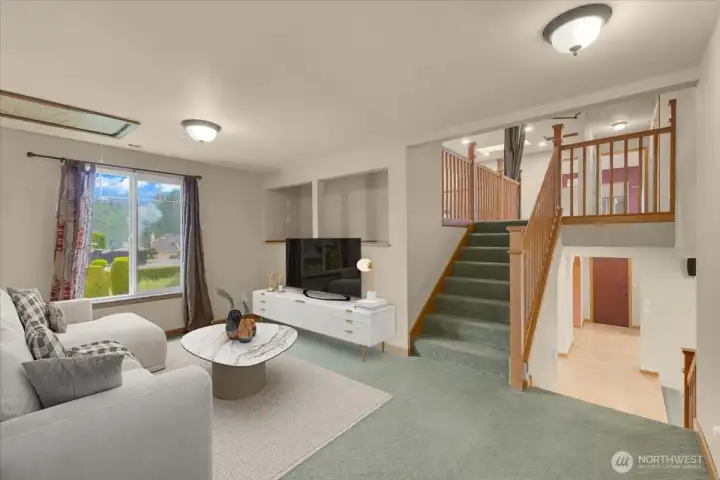 Second floor bonus room virtually staged