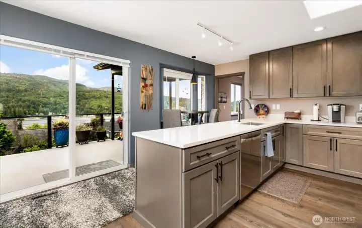 Take in the views while you prep a meal.
