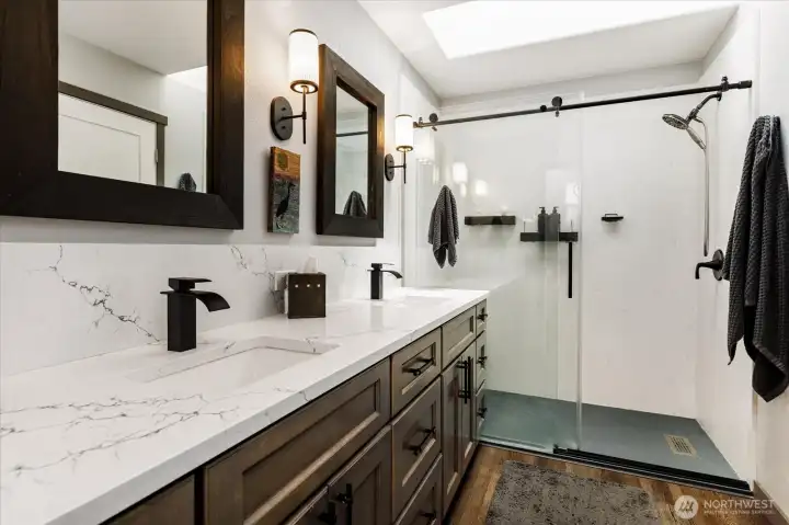 You are going to fall in love with the custom shower!