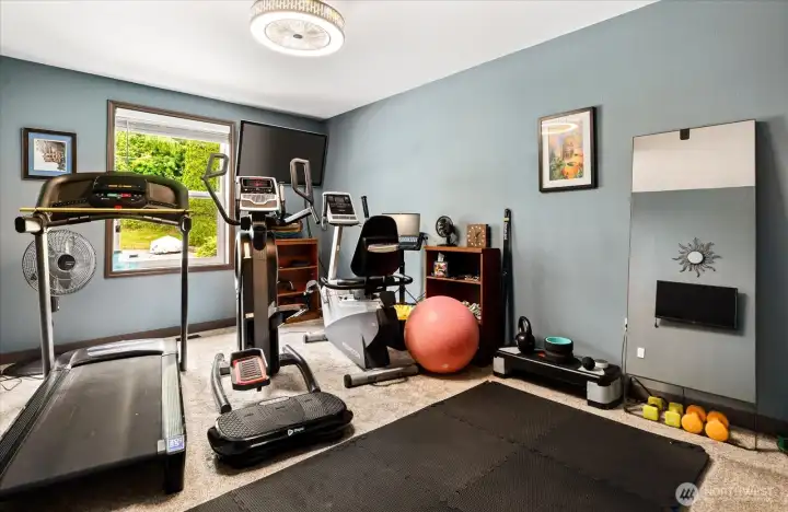 The spacious second bedroom.