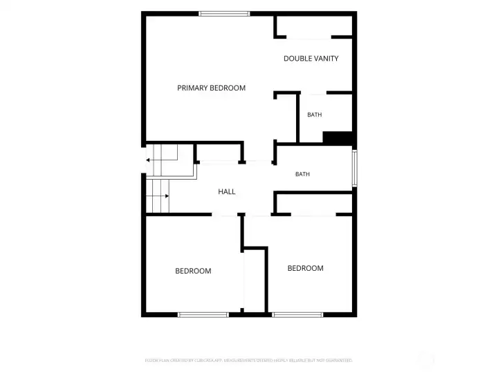 Upper level floorplan Upper level floorplan