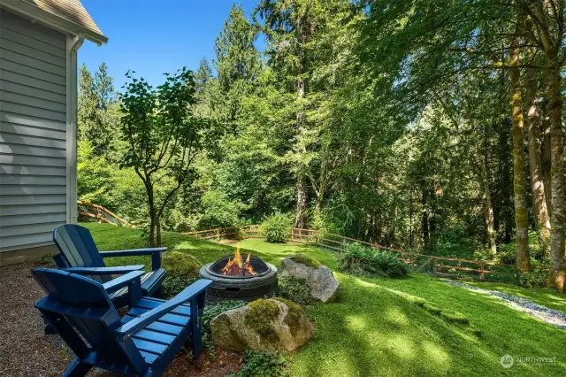 Enjoy the seclusion of your backyard.