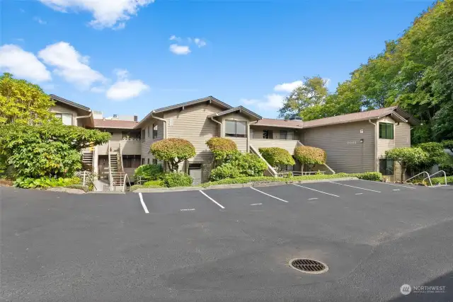 Convenient visitor parking is located at the rear of the condominium, making it easy to host gatherings of any occasion.