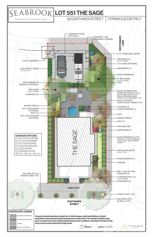 Rendering of landscape plan