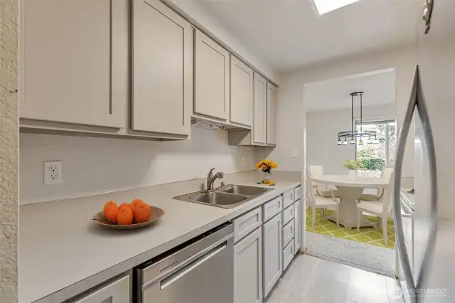 Kitchen & Dining Room - Virtually Staged