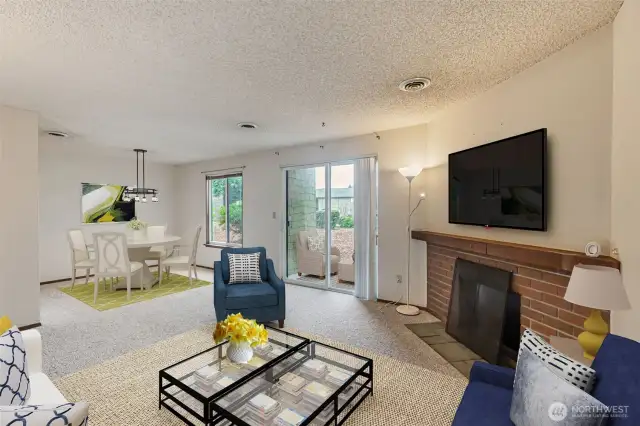 Dining and Living Rooms - Virtually Staged