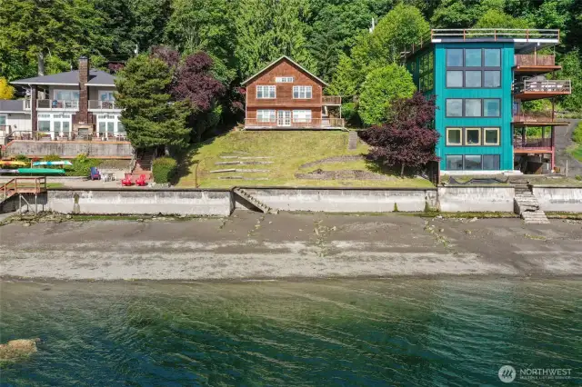 Over 70 feet of waterfront living in the beautiful PNW!