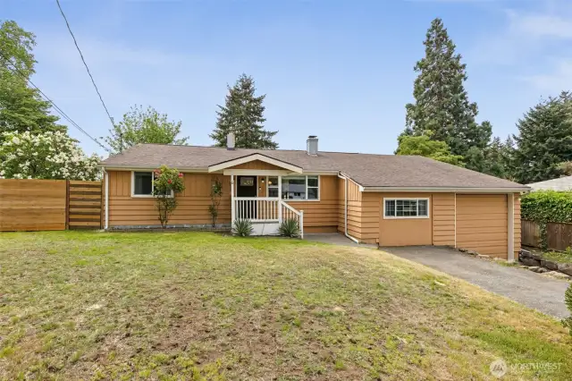 Large front yard