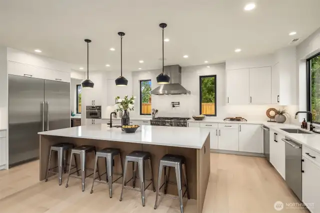 Kitchen With Dual Column Refrigeration