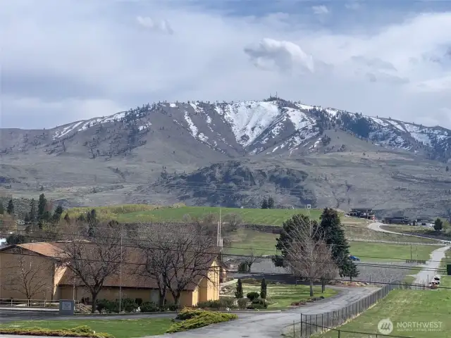 Great view of Chelan Butte from the home