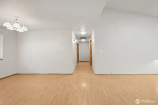 Down the hallway to secondary bedrooms on left