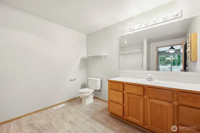 Large primary bathroom