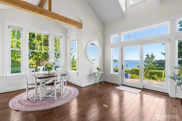 Main house eating nook and sitting area.