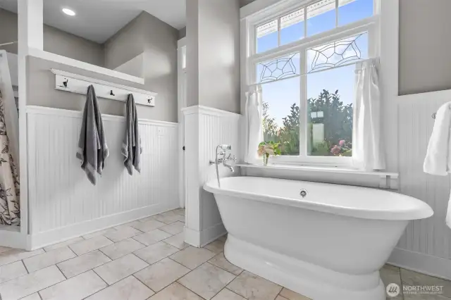 Main house primary bathroom.