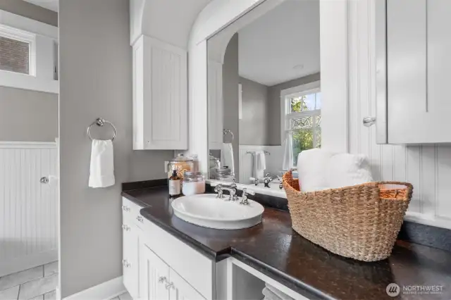 Main house primary bathroom.