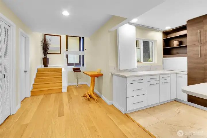 Generous, inviting entryway