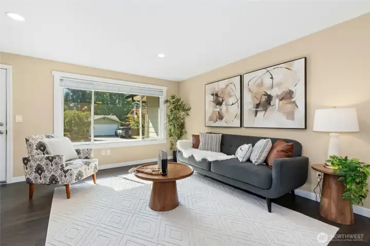 Big windows bring lot of light into living room