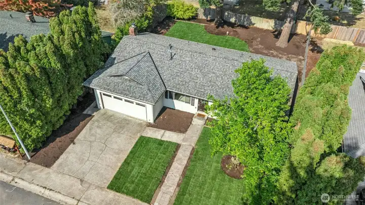 Aerial view of your home
