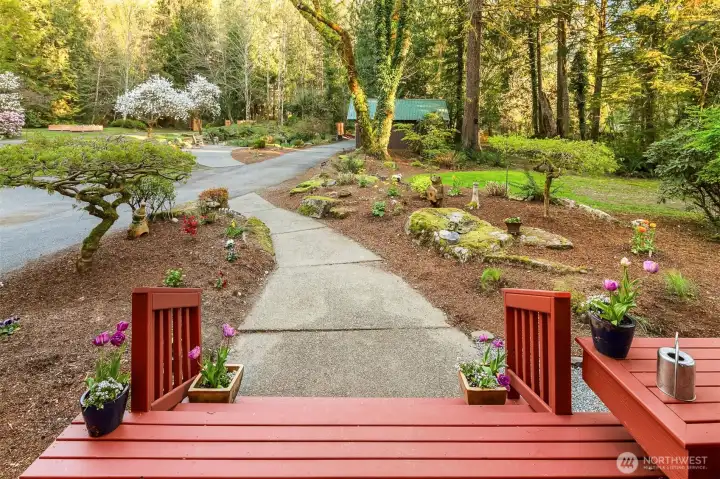 There are 4 decks in this home.