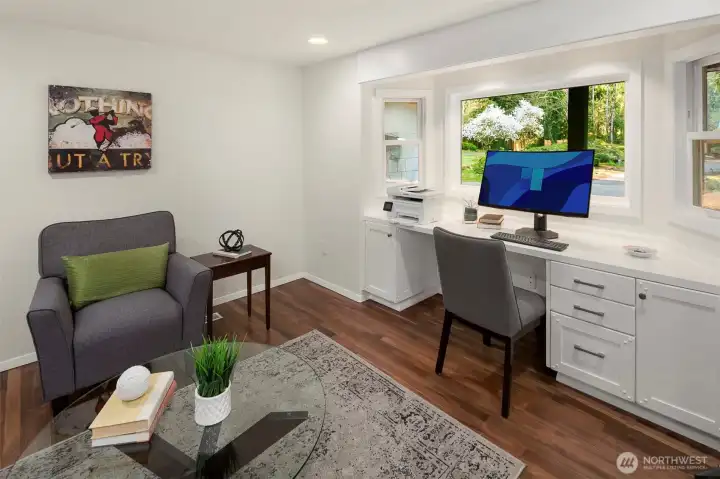 The main level den or 4th bedroom.