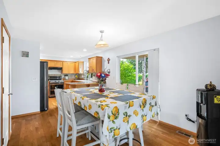 Door to Backyard Patio off of Dining Room
