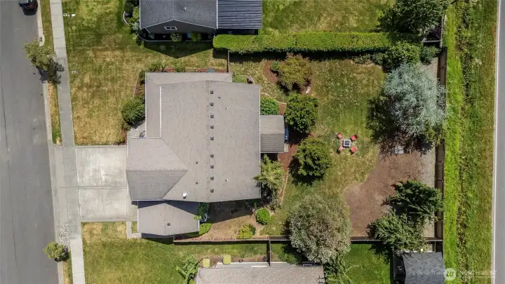 Overhead View of Property