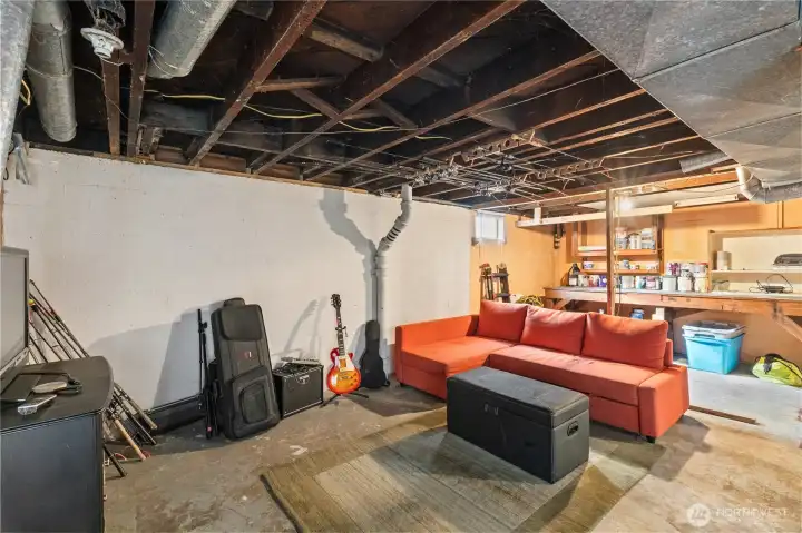 Lower level hang out area