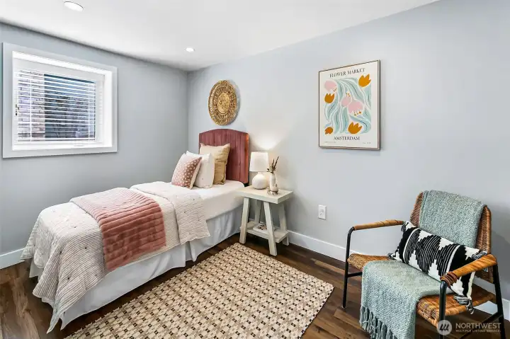 Second bedroom on lower level.