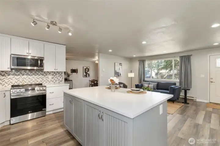 Well appointed kitchen.