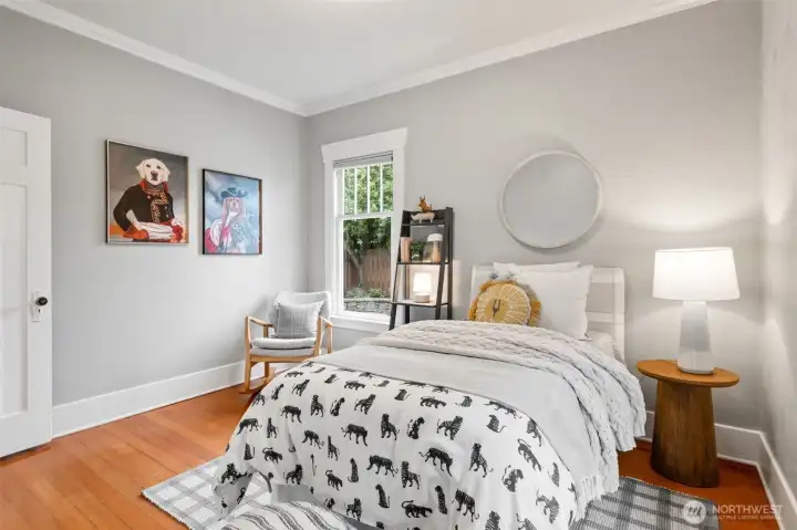 Spacious first floor bedroom.