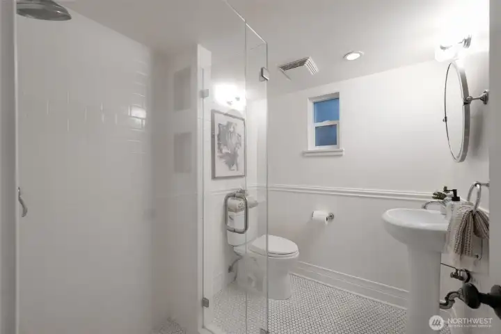 Lower level bathroom