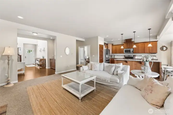 Open concept living room.