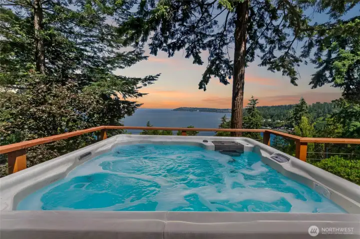 View from the hot tub