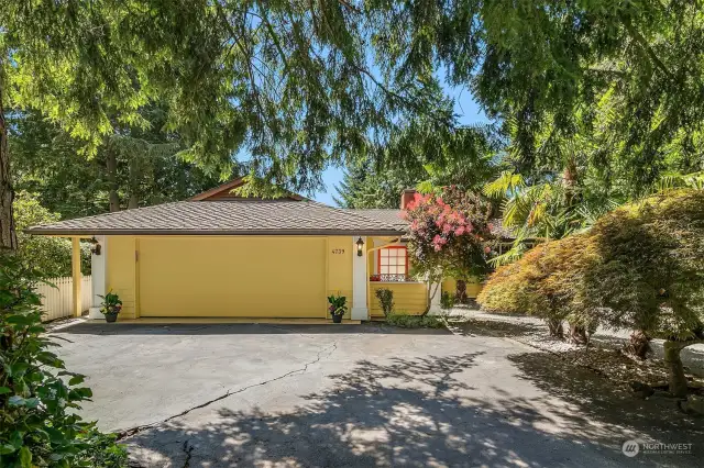 Garage and driveway