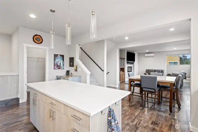 Lots of Counter and Cabinet Space with a Large Walk-In Pantry