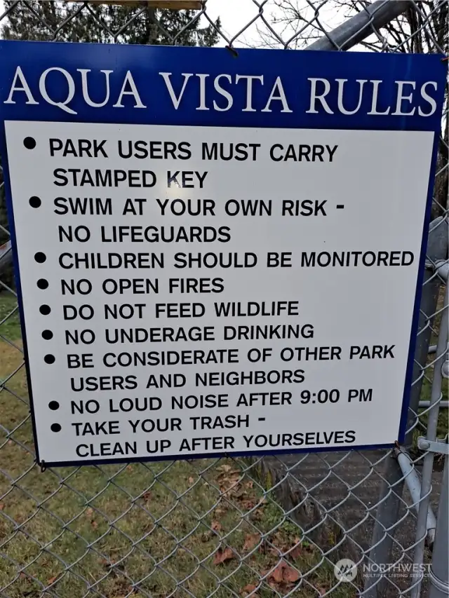 Community Park - Private access to Pipe Lake for Aqua Vista Estates