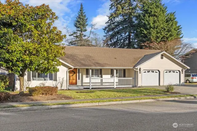 South facing & mature landscaping.