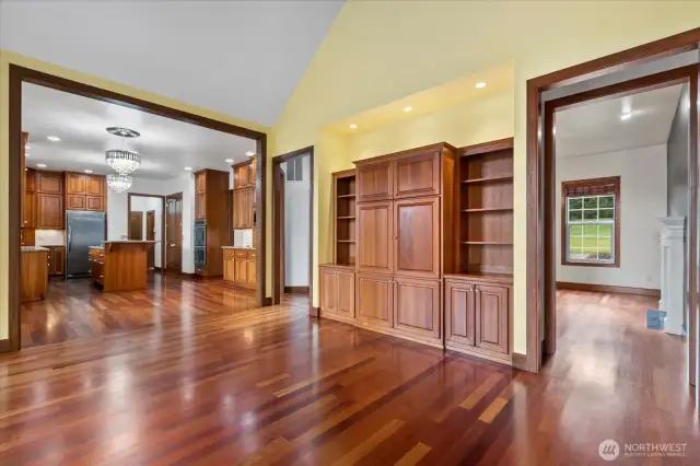 Beautiful custom built-in cabinet.