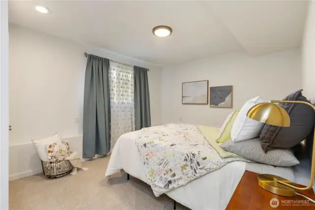 Lower level bedroom or office space.