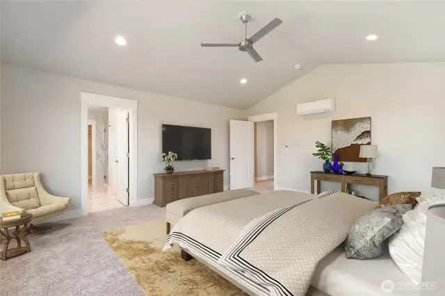 Staged Bedroom - digitally staged for sample purposes only.