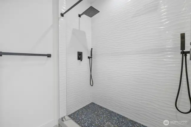Primary Shower with dual showers