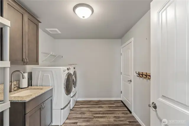 laundry and garage access
