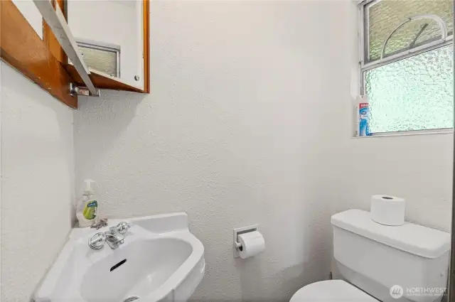 Inside the 1/2 bath