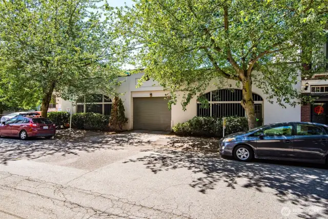 Garage exterior.